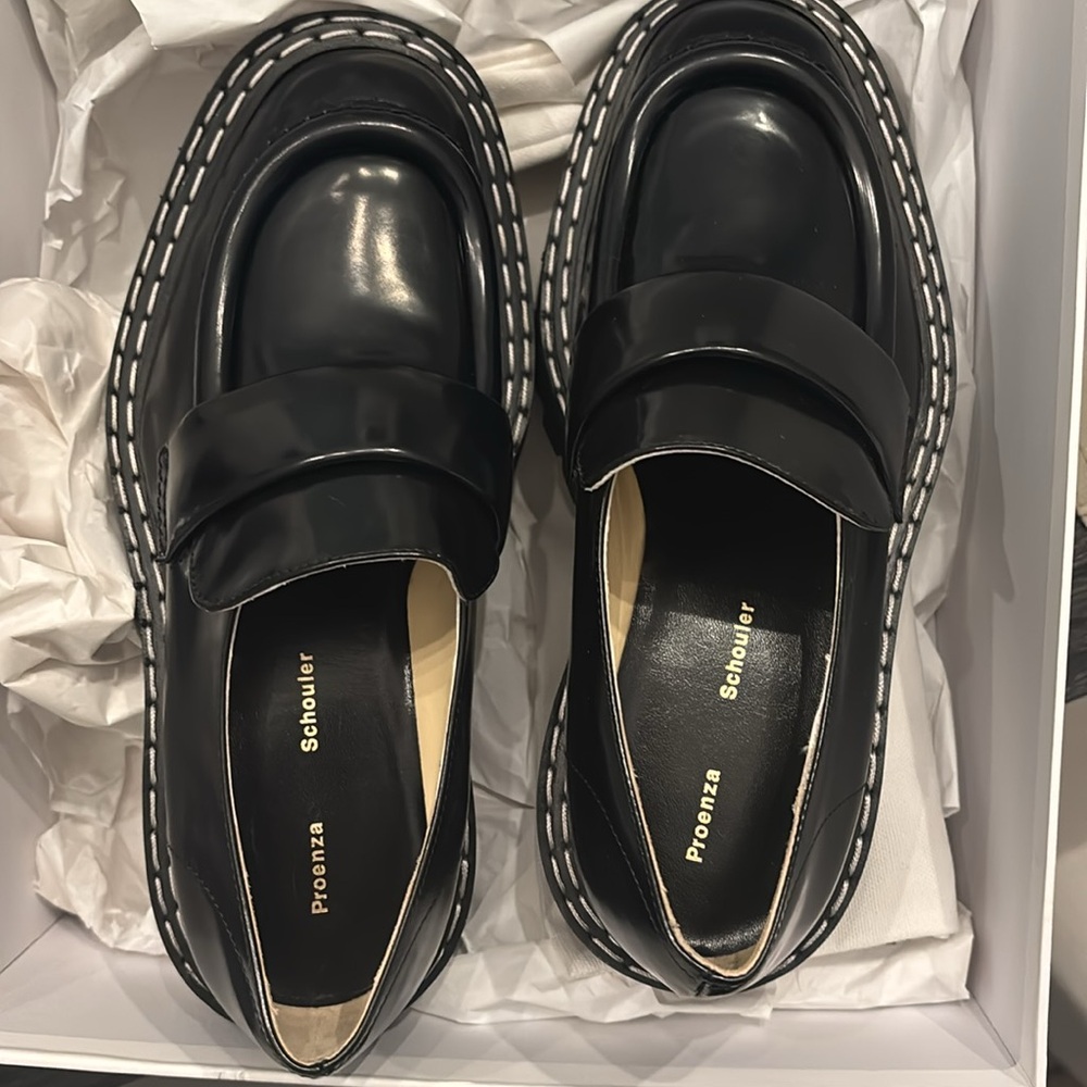 Black Leather Loafers!